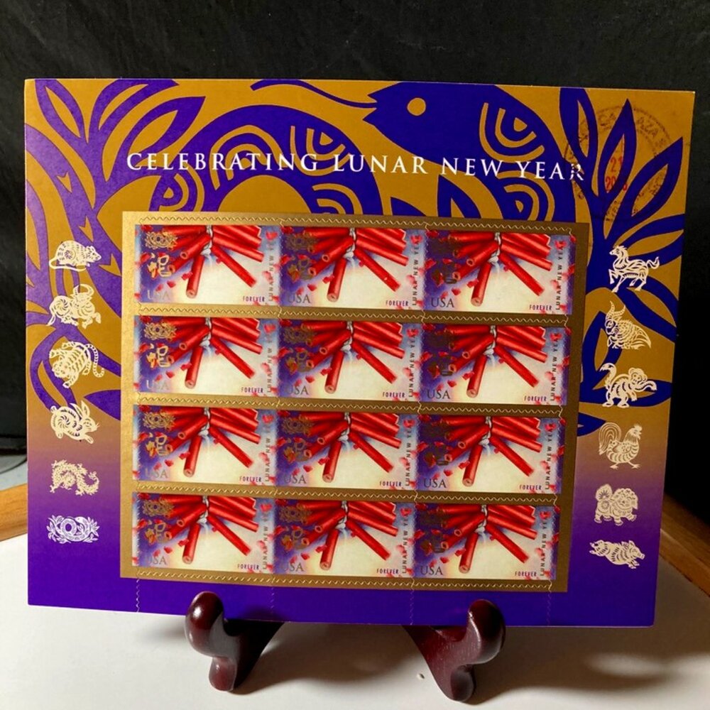 2013 SNAKE LUNAR YR. ORIGINAL COMMEMORATIVE USPS CHINESE NY 12 STAMPS&NOTECARDS